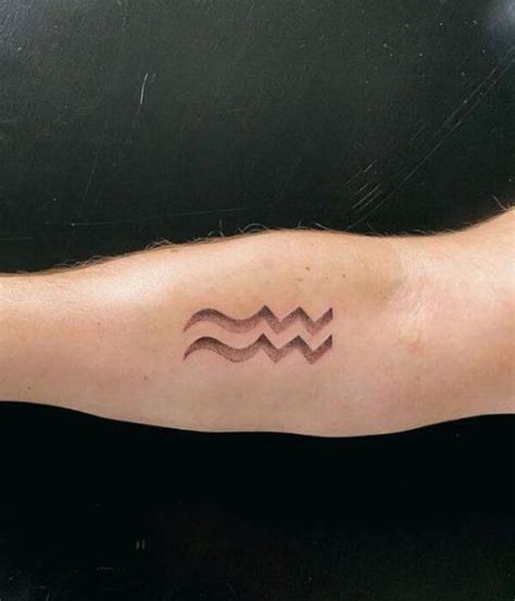 aquarius tattoo minimalist|51 Unique and Gorgeous Aquarius Tattoos Design with Meaning